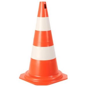 CONE DE SINALIZAÇÃO FLEXÍVEL NORMA REFLETIVO 75CM