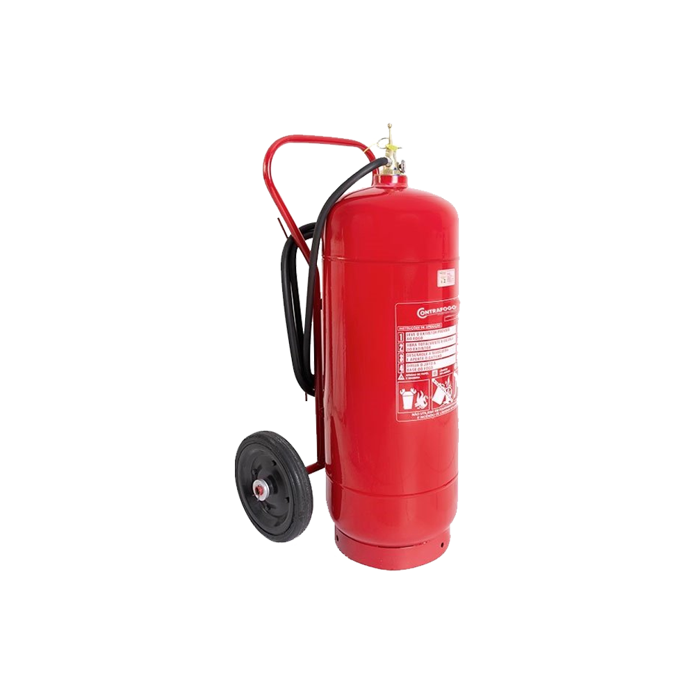 EXTINTOR (NV) AGUA PRESSURIZADA CARRETA 75 LTS
