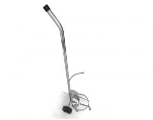 SUPORTE MÓVEL CROMADO PARA EXTINTOR 04 A 06 KG
