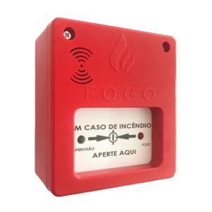 ACIONADOR MANUAL COM SIRENE 12/24V CONVENCIONAL - SEGURIMAX