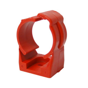 Abraçadeira PVC Vermelho sem Rosca